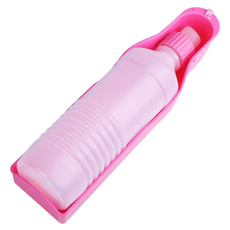 Foldable Portable Pet Water Bottle Dog Cat Dispenser Leakproof Plastic Outdoor Travel Walk Hiking Drink Cup Dogs Cats Camping