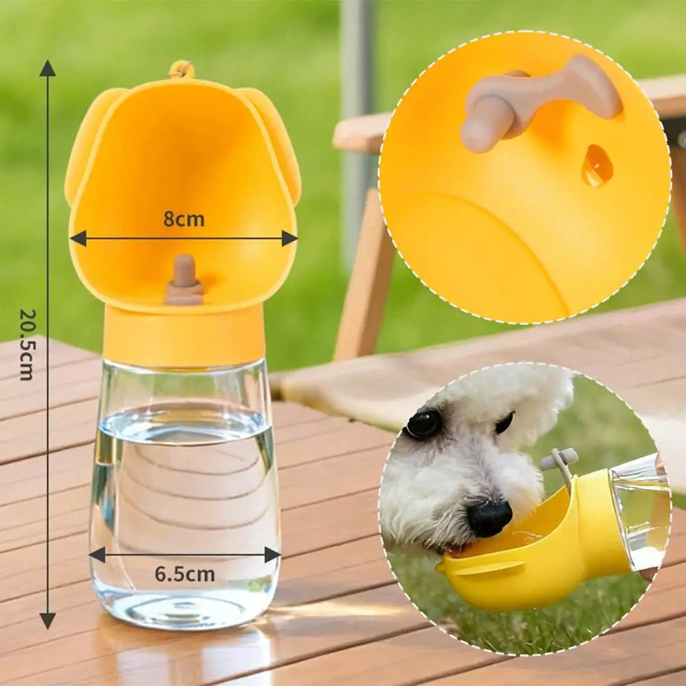Portable Dog Water Bottle 300ml Leak-proof Pet Water Dispenser for Walking Travel Outdoor Training Drinking Bowl for Dogs Cats