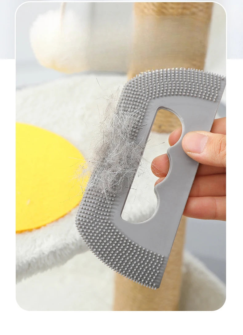 Hair Remover Cat Hair Soft Rubber Brush Scraper Pet Dog Hair Sticky Cat New Brush Ball Trimmer Pet Accessories  Cepillo Peinar
