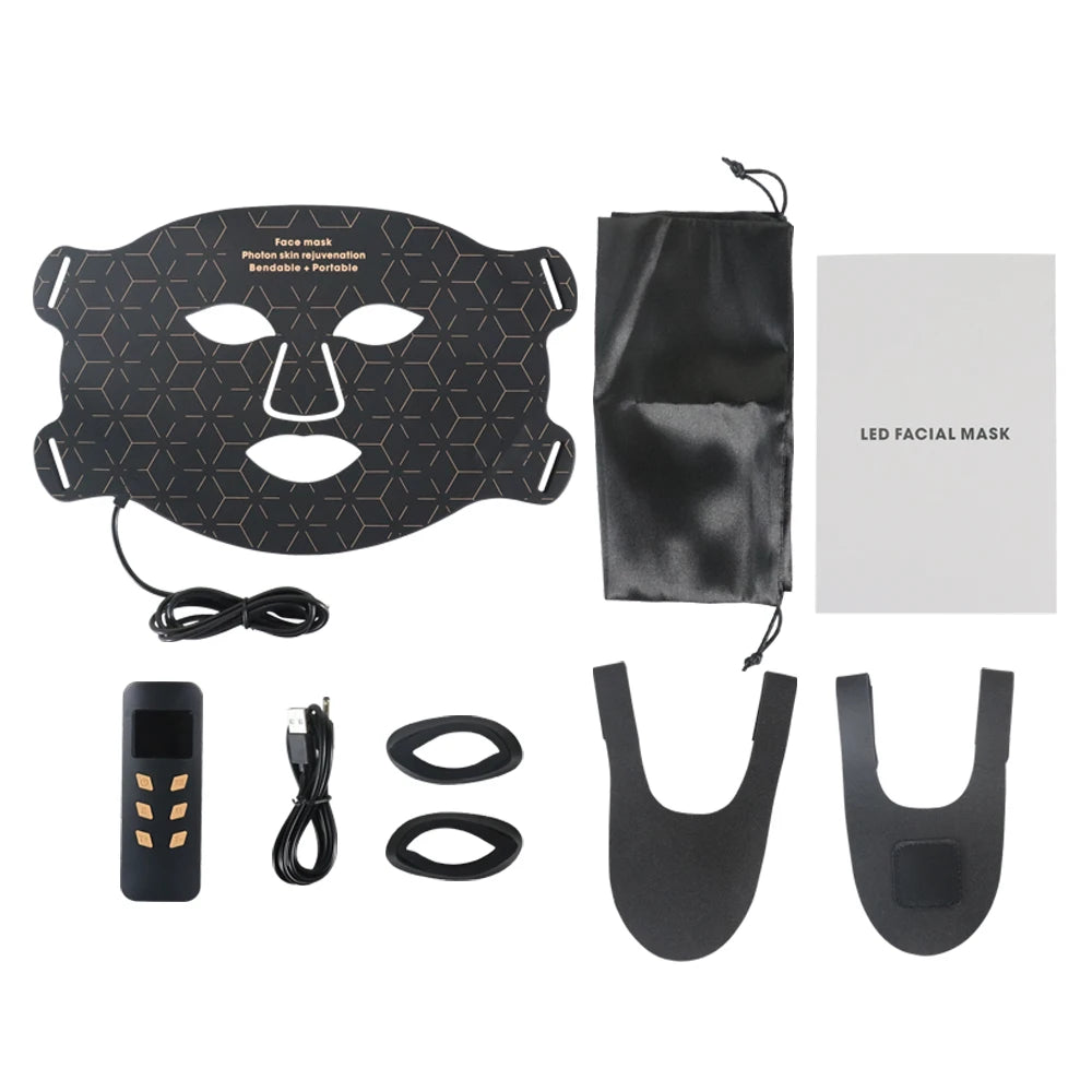 Red Light Face Mask 850Nm Near Infrared Therapy Light Therapy Skin Mask Led Therapy Mask At-Home LED Red Light Therapy Mask