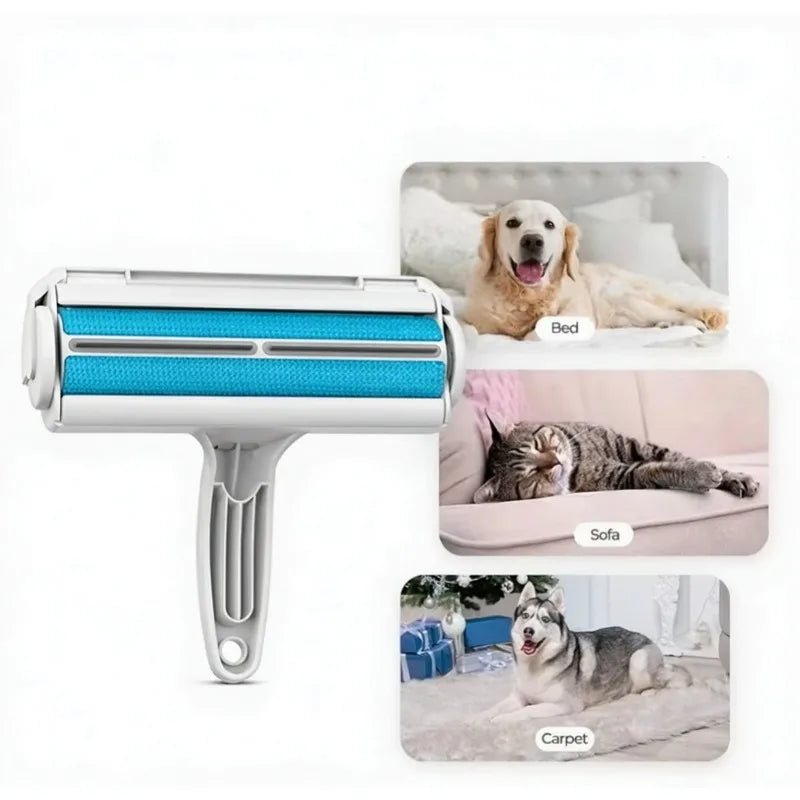 Pet Hair Remover Roller Removing Dog Cat Self Cleaning Lint Pet Hair Remover Pet Hair Remov Cleaning One Hand Operate 2 Sold