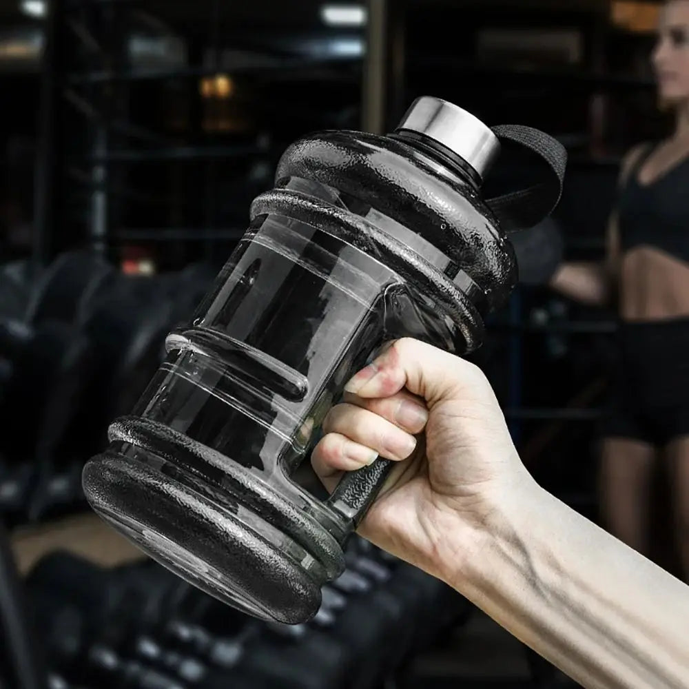 New 2L PETG Large Capacity Water Bottle Training Sports Workout Drink Bottle Shaker Bottle With Handle Outdoor Gym Gallon Bottle
