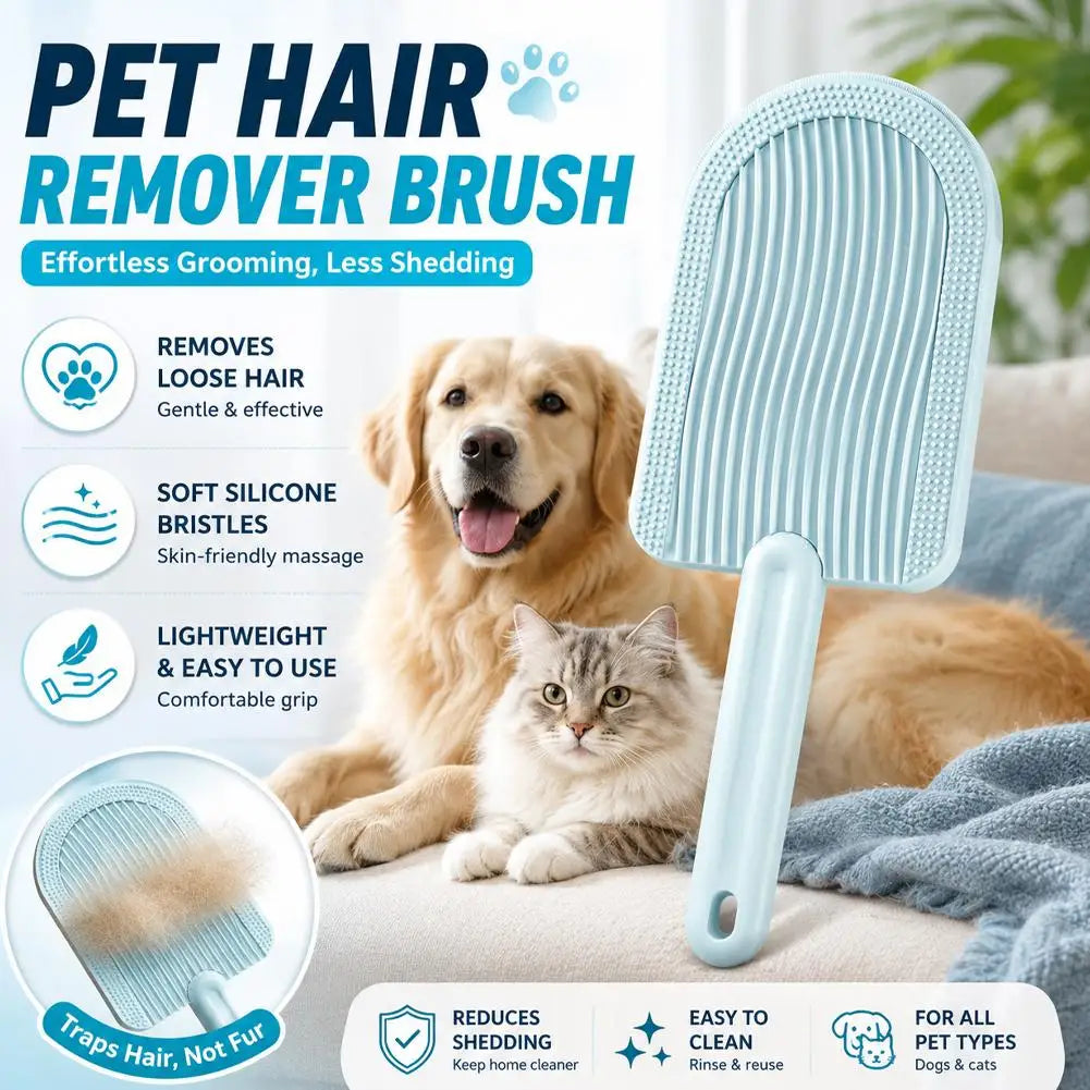 Pet Hair Shedding Brush Hair Comb Double Sided Cat Hair Remover Brush for Massage Pet Grooming Tool Shedding Pet Supplies