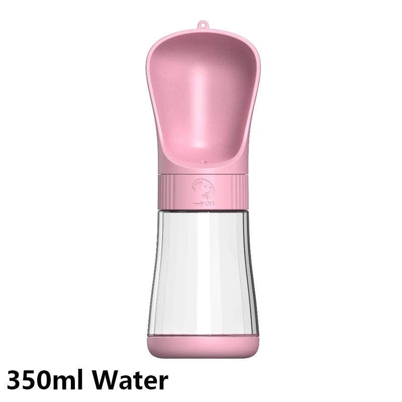 2-in-1 Portable Pet Water Bottle with Food Container - Foldable Travel Dispenser for Dogs & Cats Leakproof Outdoor Hydration